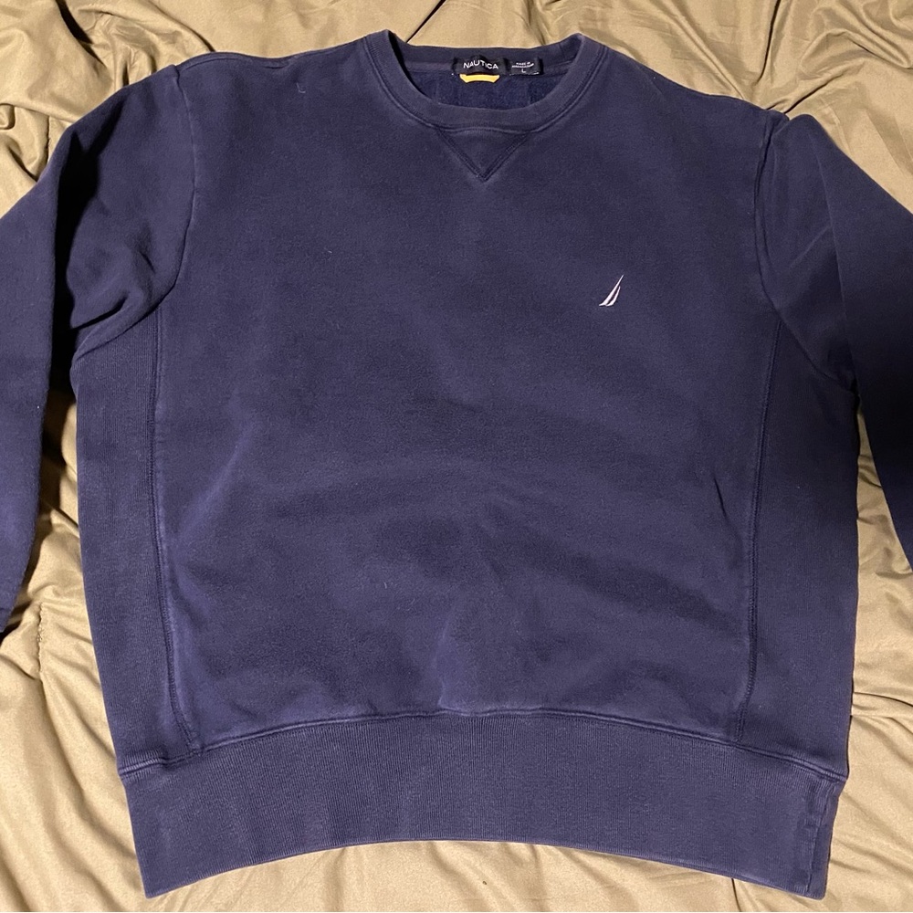 Nautica Men's Deep Blue Crewneck Sweatshirt